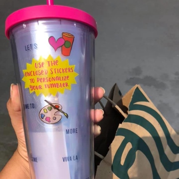 2017 Starbucks Sticker Tumbler